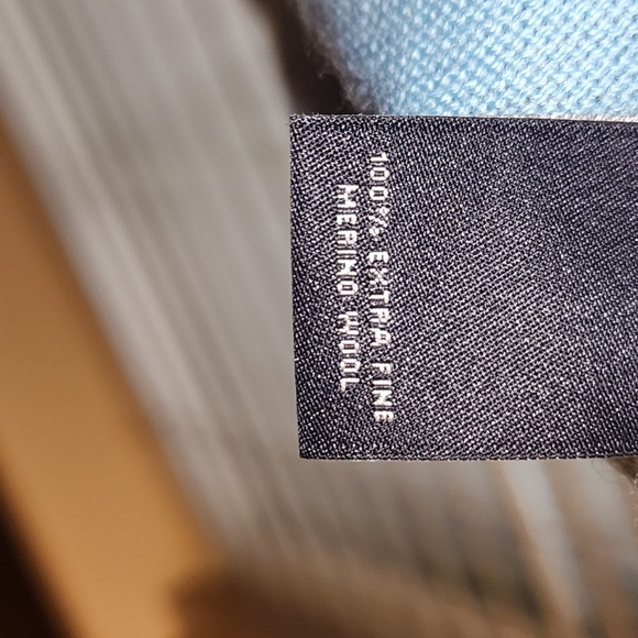 Hart Schaffner Marx Extra Fine Merino wool sweater vest size XL Light Blue - Picture 4 of 5